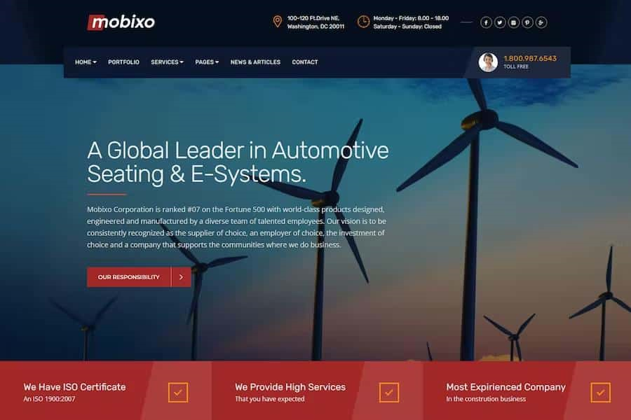 MOBIXO – INDUSTRY WORDPRESS THEME